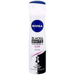 Nivea Invisible Black & White Clear Spray Antiperspirant 150ml