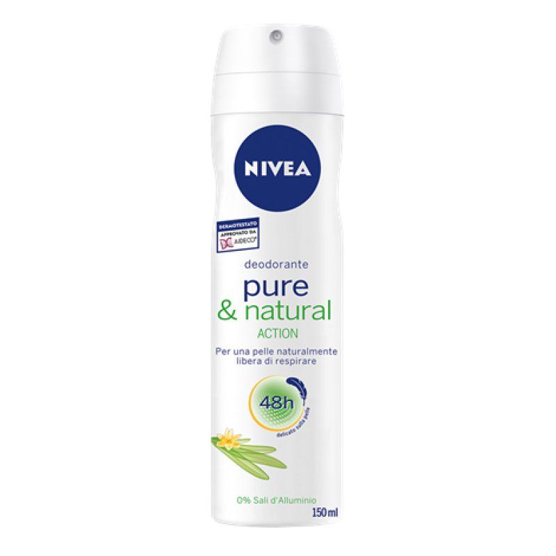 NIVEA Pure & Natural Déodorant Femme Spray 150ml