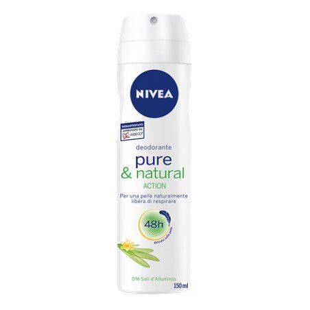 NIVEA Pure & Natural Déodorant Femme Spray 150ml
