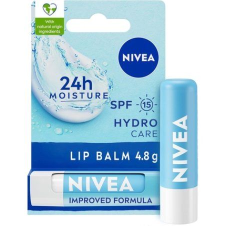 Nivea Lip Balm Hydro Care with SPF 15 4.8g - Hydrating Lip Balm with Shea