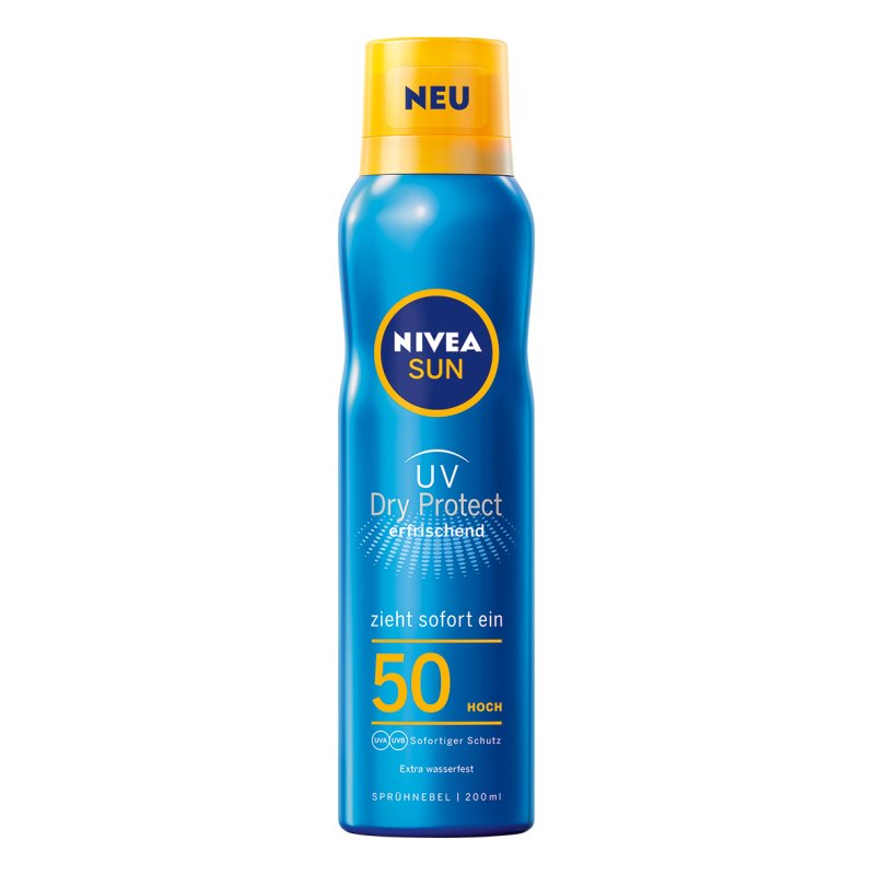 NIVEA Protect & Dry Touch Refreshing Sun Mist SPF 50 Sunscreen cream Body Adults