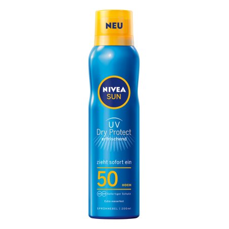 NIVEA Protect & Dry Touch Refreshing Sun Mist SPF 50 Crème d’écran solaire Corps Adultes