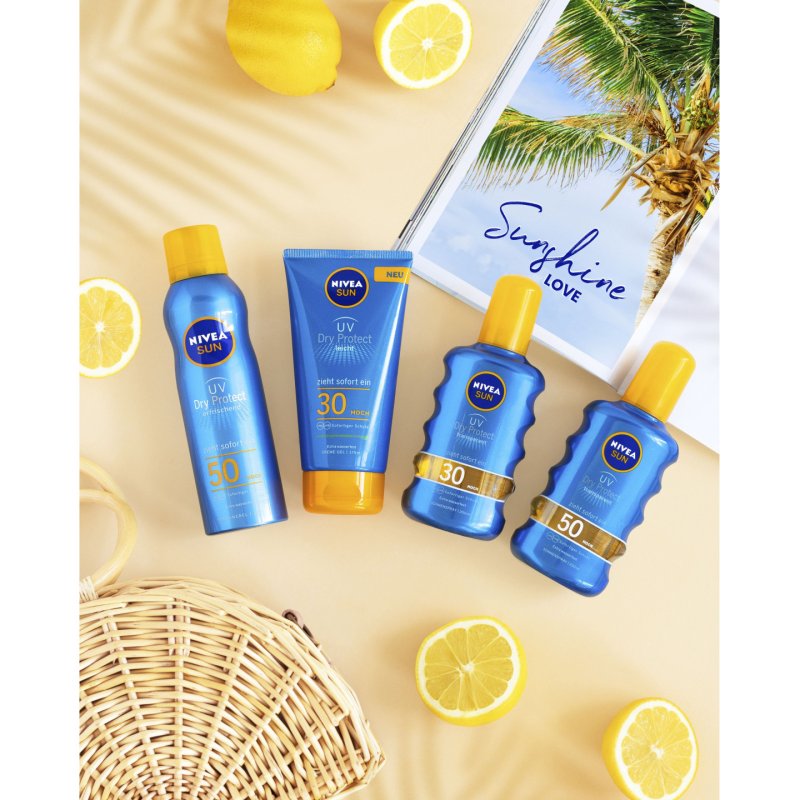 NIVEA Protect & Dry Touch Refreshing Sun Mist SPF 50 Sunscreen cream Body Adults