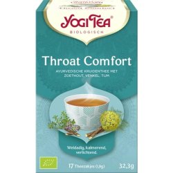 Yogi Teas Ayurvedic Organic Ancient Herbal Formula Throat Comfort 17 Bags