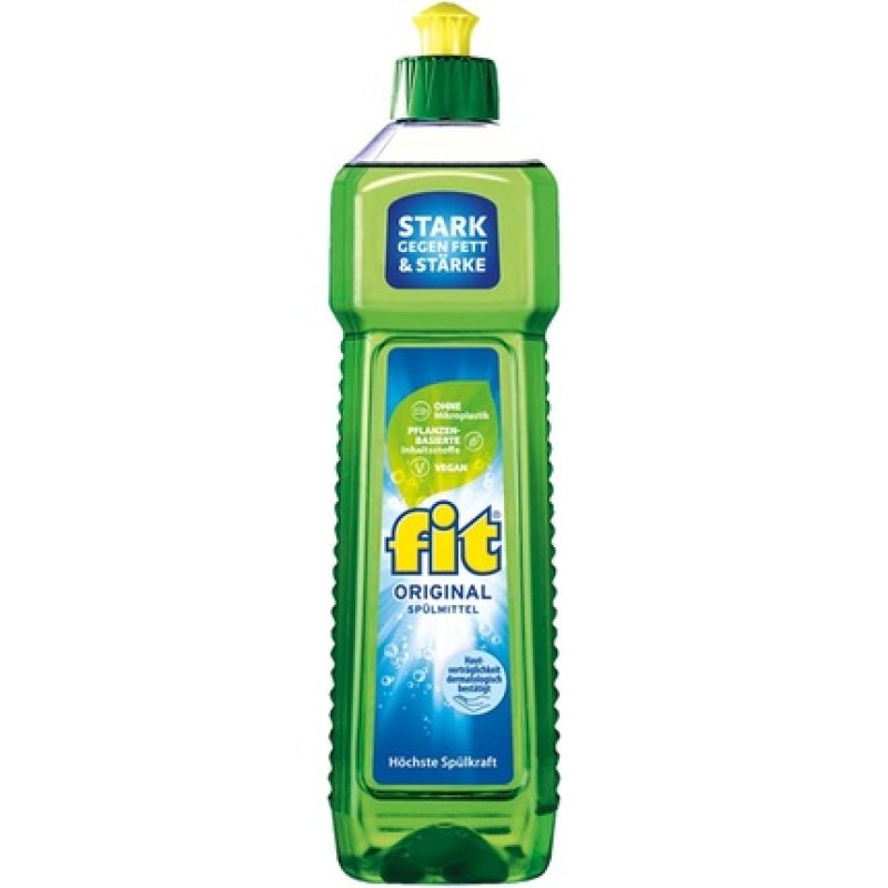 Fit Washing Up Liquid Original Highest Washing Power Strong Against Grease 750ml