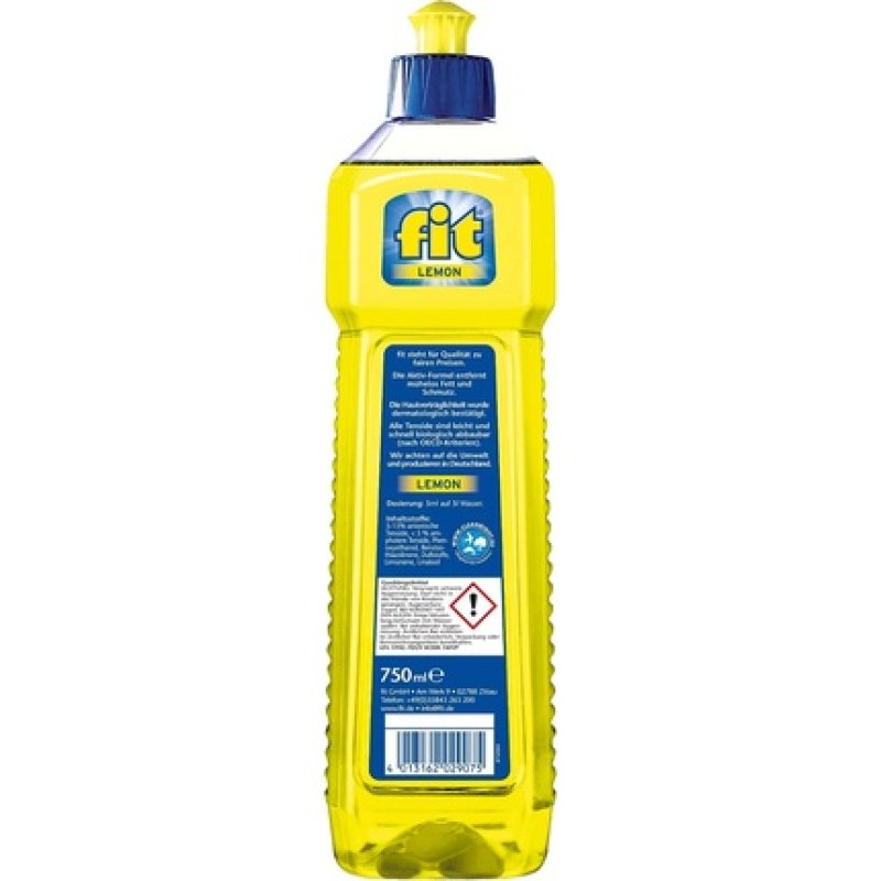 Fit Lemon Washing Up Liquid 750ml