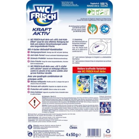 WC Frisch Kraft Aktiv Scented Rinse Blossom Freshness 200g Toilet Cleaner