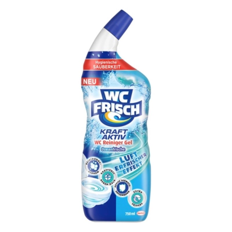 WC Frisch 2904514 détergent pour salle de bain et toilettes 750 ml Bouteille Océan Gel Désinfectant
