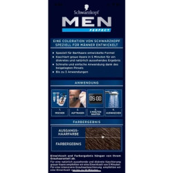 Men Perfect Schwarzkopf Beard Coloration 80 Dark Brown 30ml