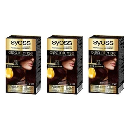 Syoss Oleo Permanent Oil Coloration 3-22 Bordeaux Red