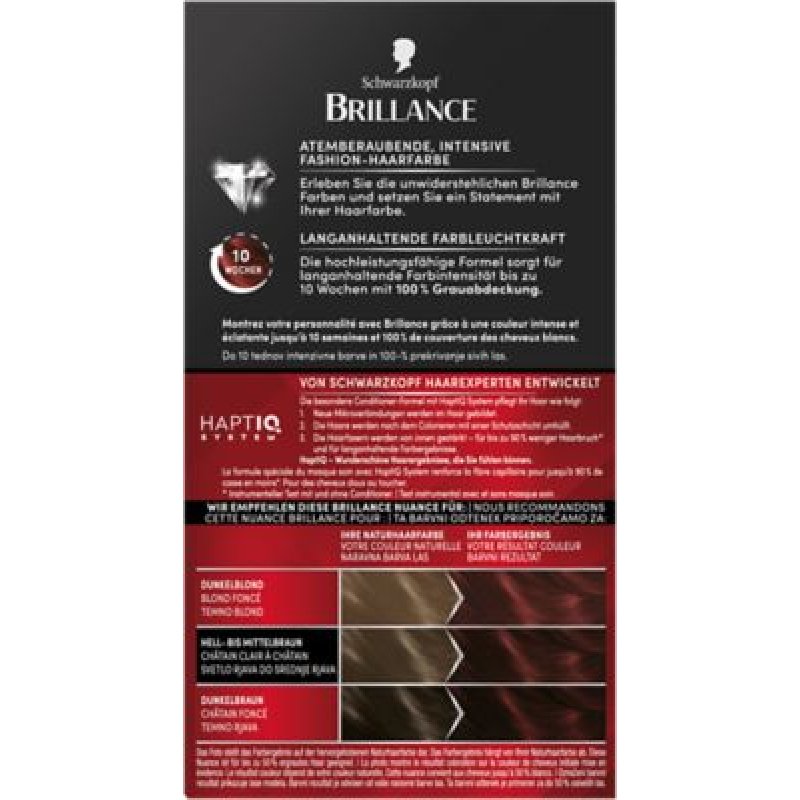 Schwarzkopf Brillance couleur de cheveux Auburn