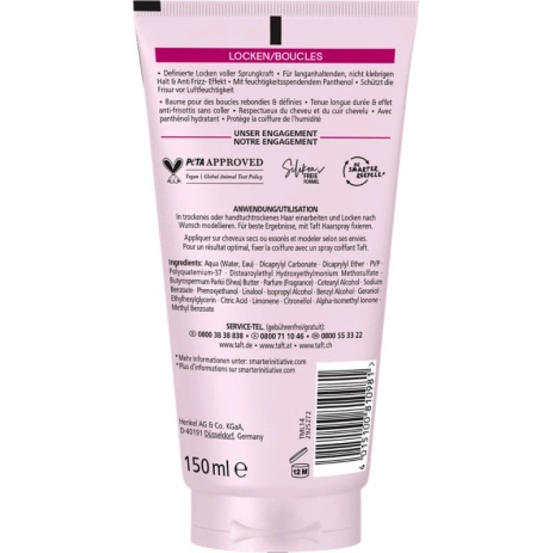 Schwarzkopf Taft 4015100810981 hair cream & mousse 150 ml Curling