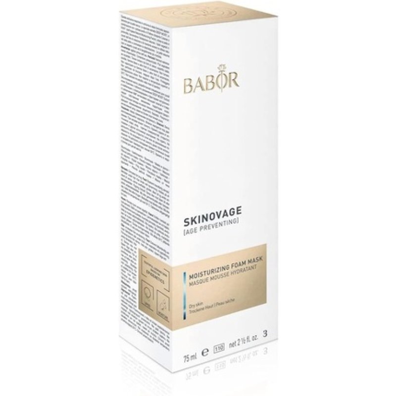 BABOR SKINOVAGE Moisturising Foam Mask for Dry Skin Anti-Age Face Mask and Moisturizer Alcohol-Free Vegan Formula 50ml