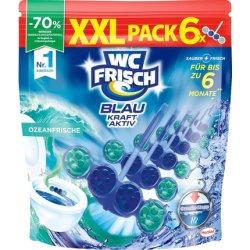 WC Frisch Kraft Aktiv Scented Rinse Blue Ocean Fresh 6x50g - Pack of 6