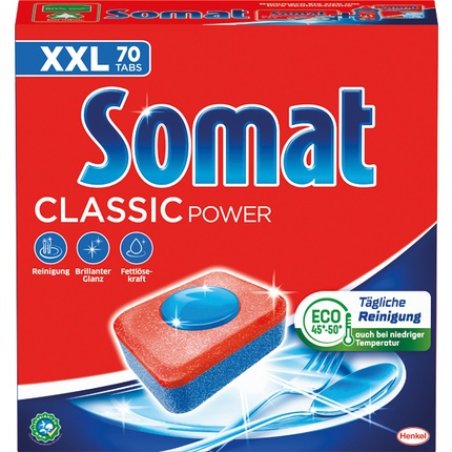 Somat Somat Tabs Classic Power 70 S - Effective Dishwashing Tablets
