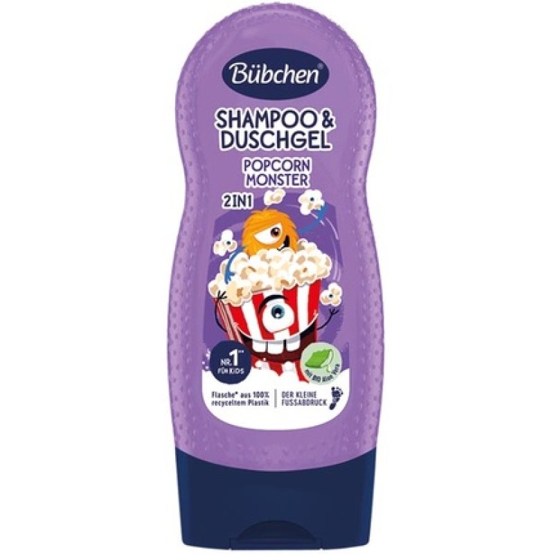 Bubchen Buchen Shower 230ml Popcorn Monster