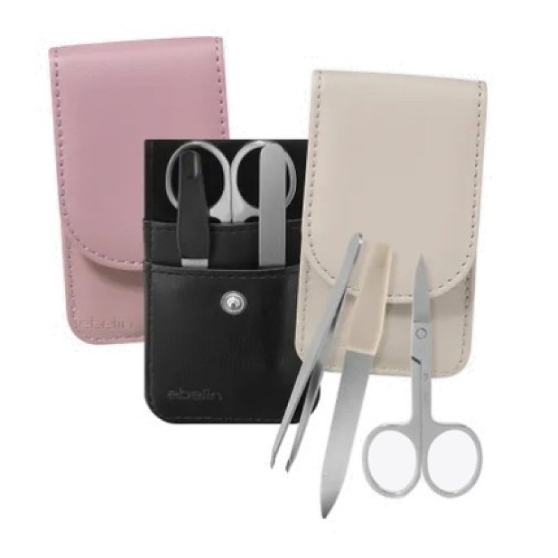 Ebelin Professional 3-Piece Manicure And Cuticle Care Set - Precision Grooming Tools