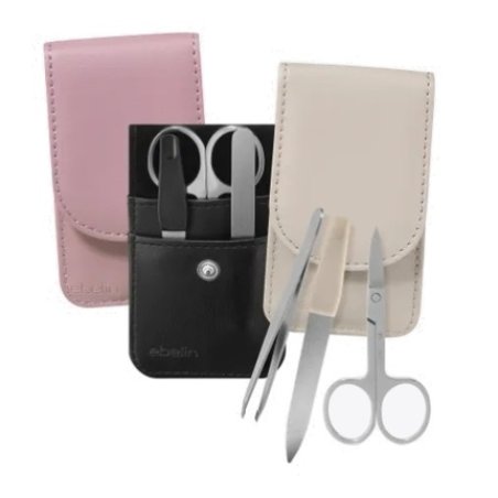 Ebelin Professional 3-Piece Manicure And Cuticle Care Set - Precision Grooming Tools