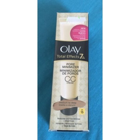 Olay Total Effects 7 In 1 Cream CC Pore Minimizer Medium To Dark 50ml SPF15