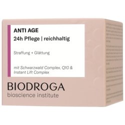 Biodroga Anti Aging 24h Face Cream Rich 50ml - Firming Anti Wrinkle Face Care Day Cream Night Cream Vegan Bioscience