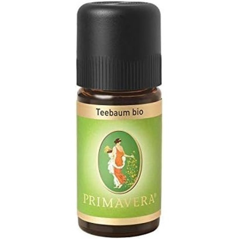 PRIMAVERA Organic Tea Tree Essential Oil 10ml - Cleansing, Antibacterial, Disinfecting Aromatherapy Oil - Vegan