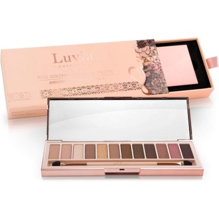Luvia Endless Nude Eyeshadow Palette with 12 Matte and Warm Shimmer Shades - Vegan Makeup - Limited Edition Gift Box