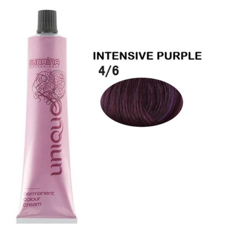 Subrina Professional Unique Permanent Hair Dye 46 Medium Chestnut Intensive Violet - 100 Ml