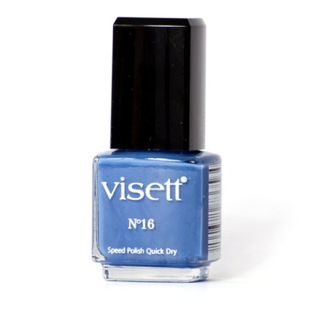Visett Quick Dry Speed Polish Blue Nail Polish 12ml