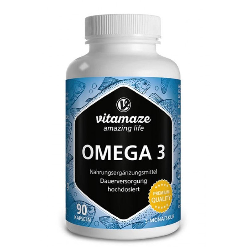 Omega 3 Capsules 1000mg High Dose Pure Fish Oil with 400mg 40% EPA & 300