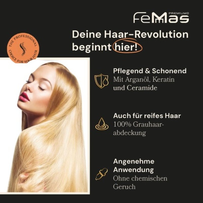 FemMas Hair Color Light Blonde Lime 10.13 Professional Cream Hair Color with Argan Oil, Keratin & Ceramides 100ml
