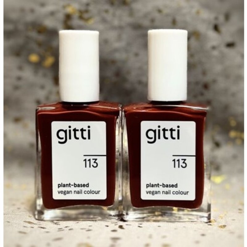 Gitti No. 113 Plant-Based Vegan Nail Colour Rust Red