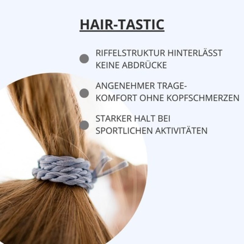 Bellody Original Hair Bobbles Stylish Braided Hair Scrunchie with Strong Hold Set of 4 Blue Jeans Women's Hair