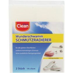 Clean Wonder Sponge - 2 Pieces, 14x6x3 Cm Dirt Eraser