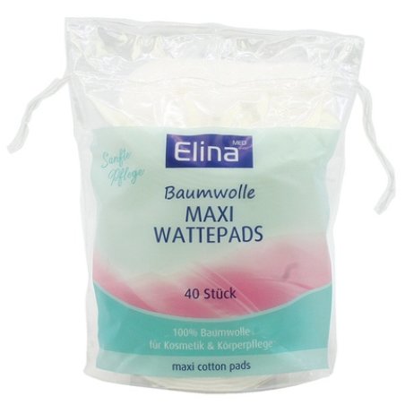 Elina Cotton Pads 40 Pieces Oval For Make-Up