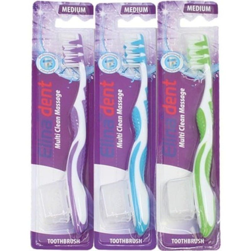 Elina 1 Multi Clean Massage Toothbrush 18.5 cm