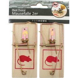 Best Choice Mouse Trap - 2 Pieces, Wooden, Size: 9.5 X 4.8 Cm, Packaged In Poly Bag