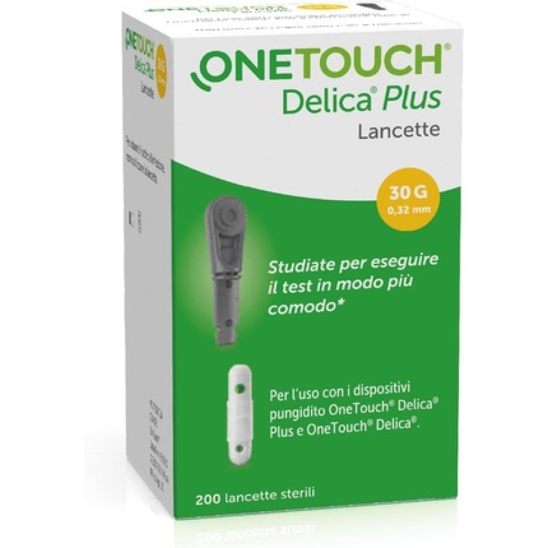 Lifescan Italy Onetouch Delica Plus Lancets 200 Pieces