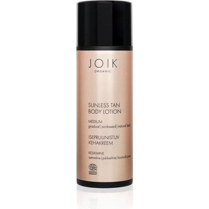 Joik Body Lotion Sunless Tan Medium Vegan Women 100 Ml Brown