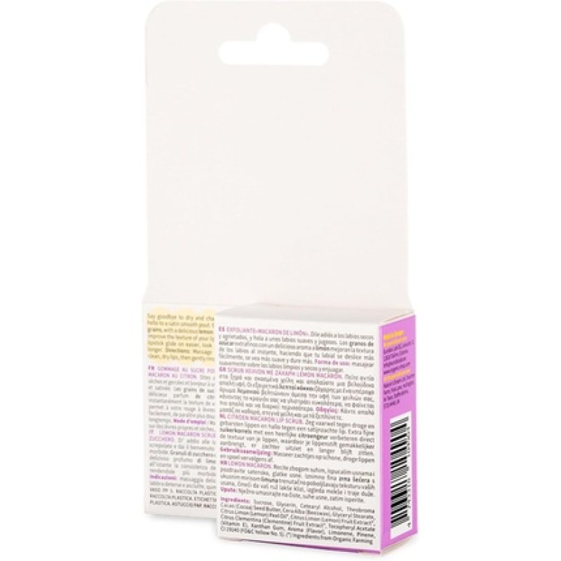 Organic Shop Lip Sugar Scrub Lemon Macaron 10ml