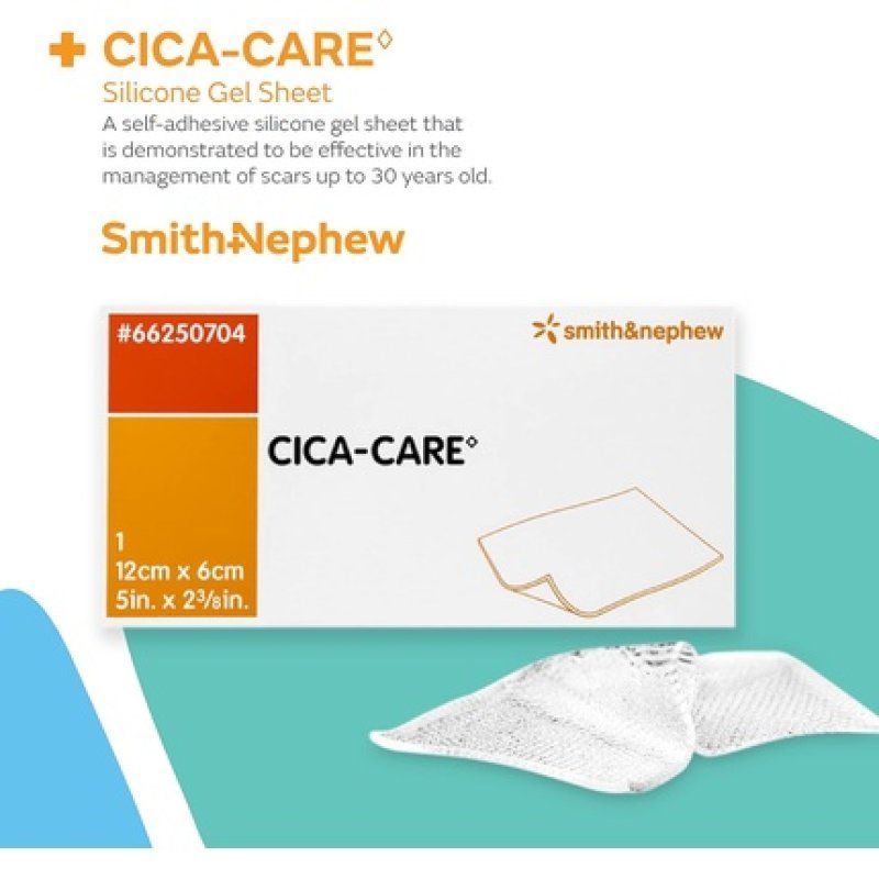 Cicacare Silicone Self-Adhesive Scar Treatment Gel Dressing 12x6cm