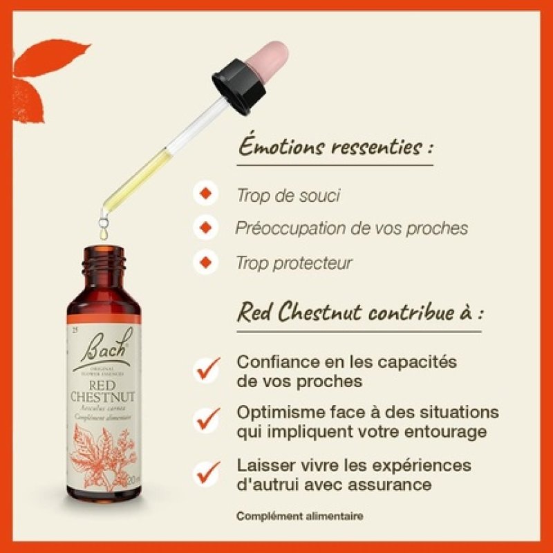 Fleurs De Bach N25 Red Chestnut 20ml