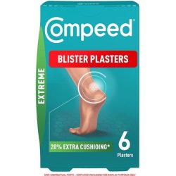 Compeed Extreme Blister Plasters Foot Treatment 6 Hydrocolloid Plasters