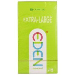 Eden Gen Extra Large Thin Lubricated Condoms 12 Count