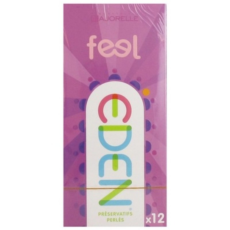 Eden Gen Feel 12 Condoms Thin Lubricated Anatomically Shaped