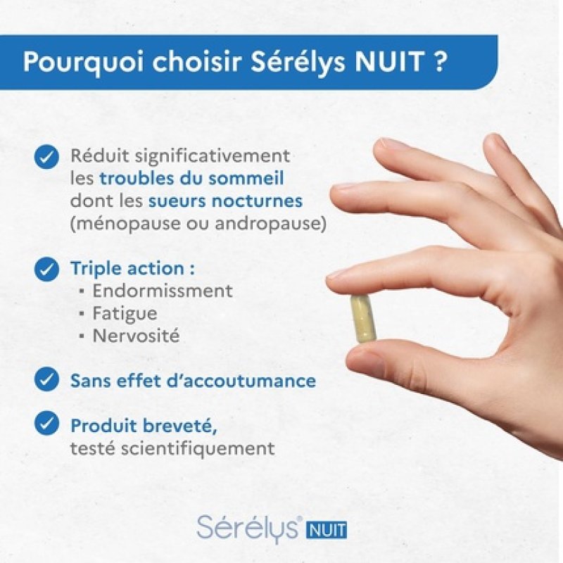 Serelys Night Vegetable Capsules 30 Count