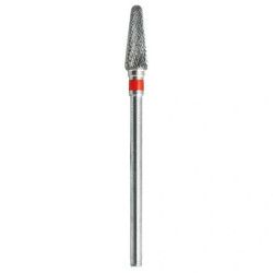 Beautynails Bna Hard Steel Cone Drill Red Handle Medium Grain