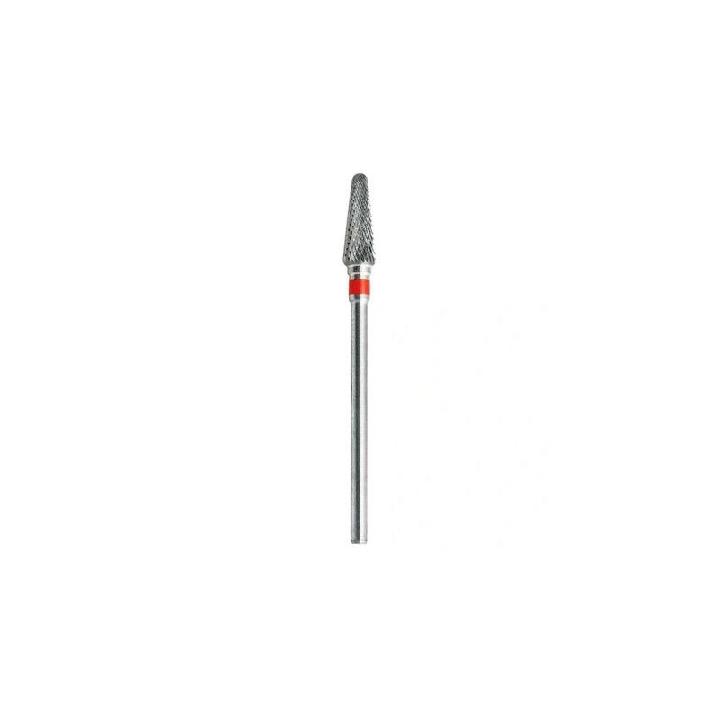 Beautynails Bna Hard Steel Cone Drill Red Handle Medium Grain