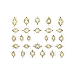 Beautynails Bna Precious Stone Ornament Marquise Gold