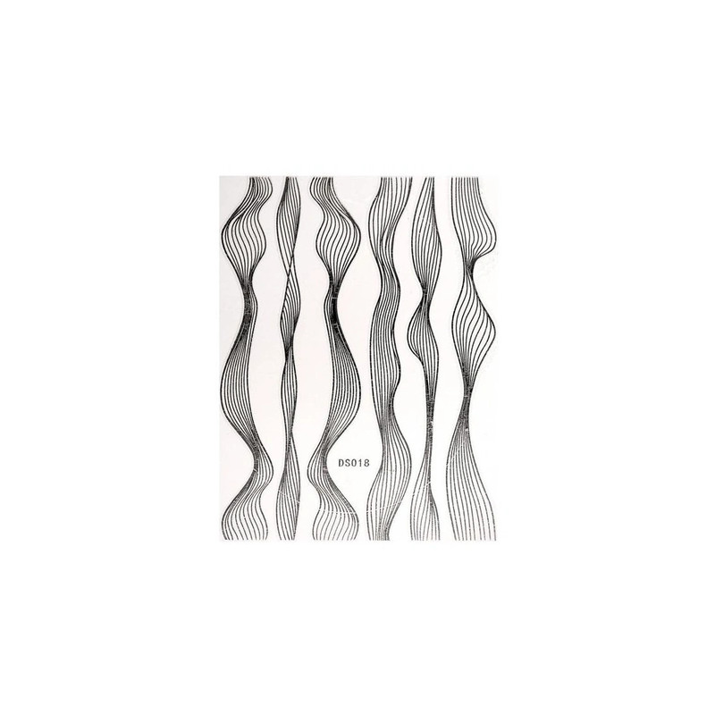 Beautynails Bna Stickers Nail Cb090 Silver