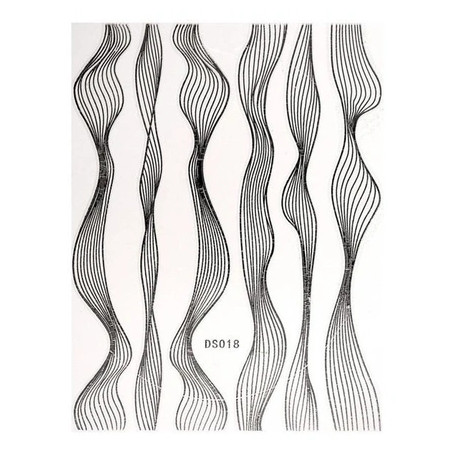 Beautynails Bna Stickers Nail Cb090 Silver